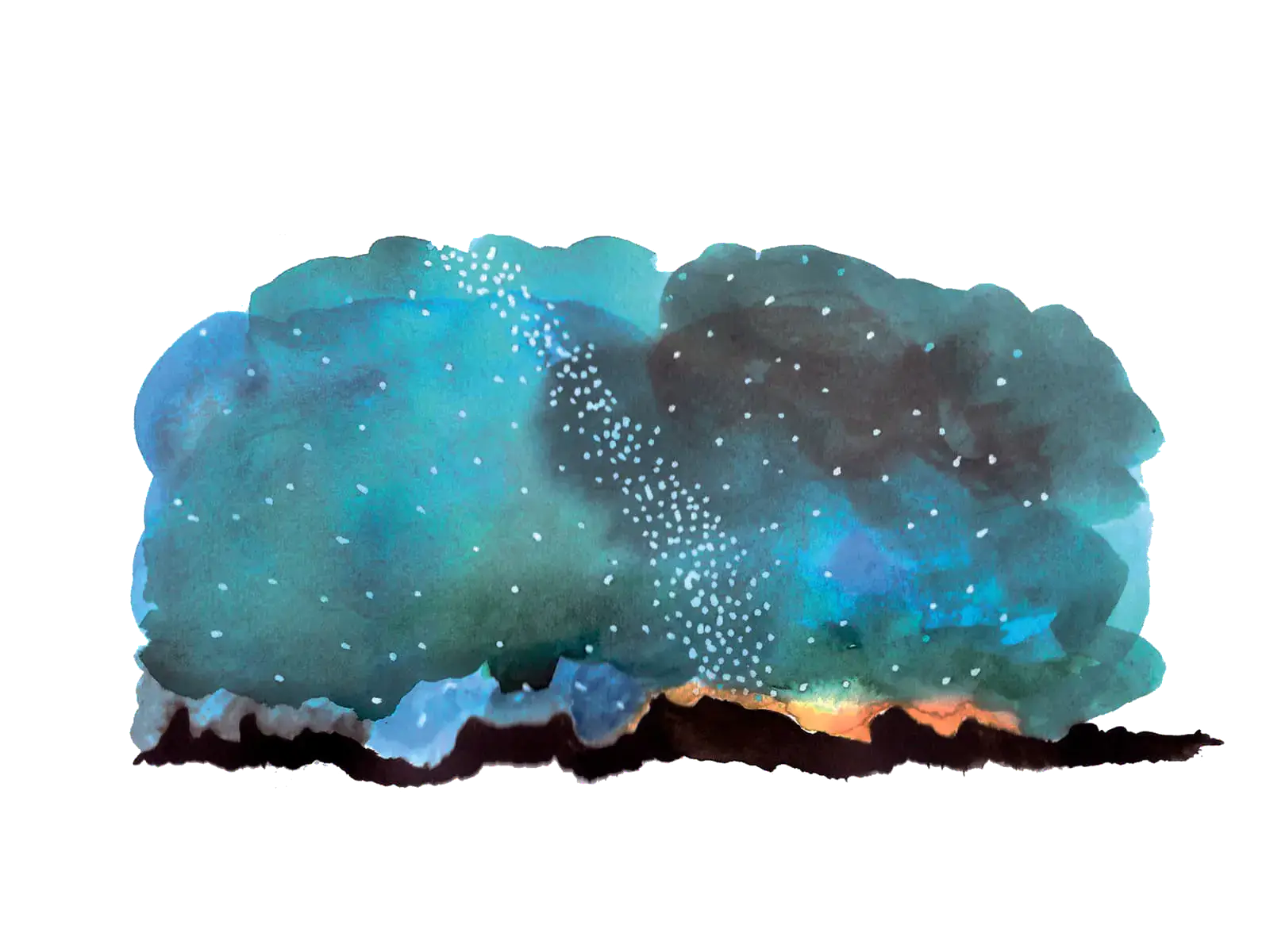 The Milky Way, illustration by Lotta Vuorma