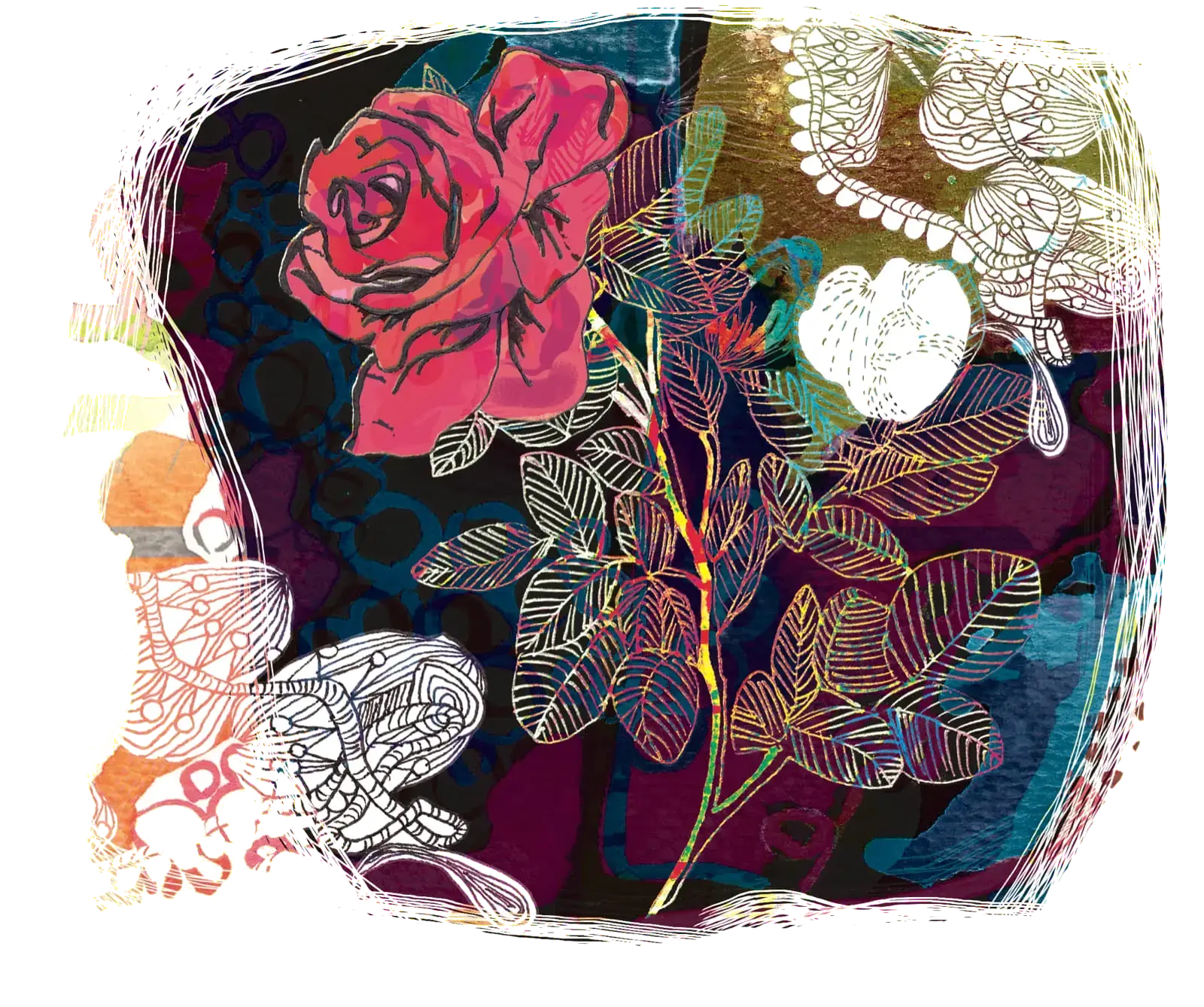 The Enchanted Rose, illustration by Lotta Vuorma