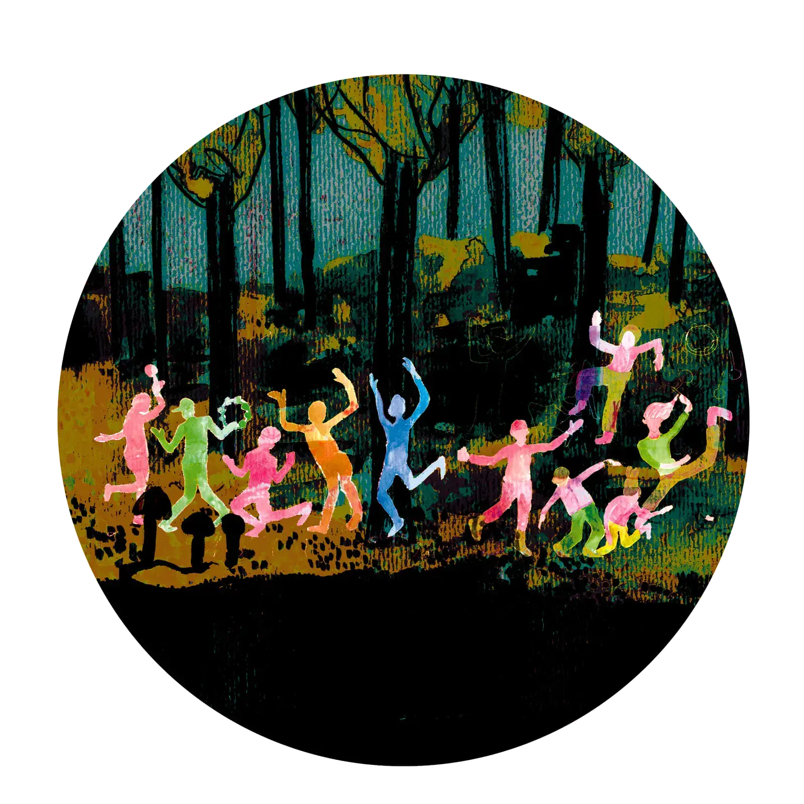 Matsutake Dance, illustration by Lotta Vuorma